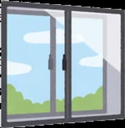 Aluminium window frame illustration