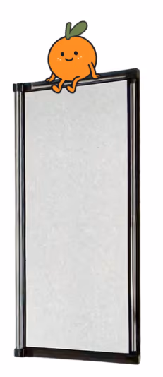 Standard insect mesh frame with Tangerine mascot
